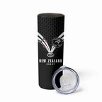 New Zealand Maori Rugby Custom Skinny Tumbler Aotearoa Tribal Motif Retro Concept