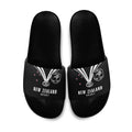 New Zealand Maori Rugby Slide Sandals Aotearoa Tribal Motif Retro Concept