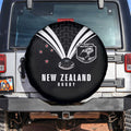 New Zealand Maori Rugby Spare Tire Cover Aotearoa Tribal Motif Retro Concept