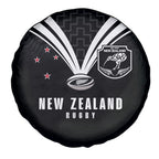 New Zealand Maori Rugby Spare Tire Cover Aotearoa Tribal Motif Retro Concept