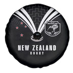 New Zealand Maori Rugby Spare Tire Cover Aotearoa Tribal Motif Retro Concept