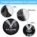 New Zealand Maori Rugby Spare Tire Cover Aotearoa Tribal Motif Retro Concept