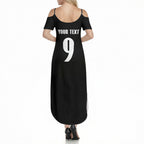 New Zealand Maori Rugby Custom Summer Maxi Dress Aotearoa Tribal Motif Retro Concept