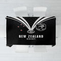 New Zealand Maori Rugby Tablecloth Aotearoa Tribal Motif Retro Concept