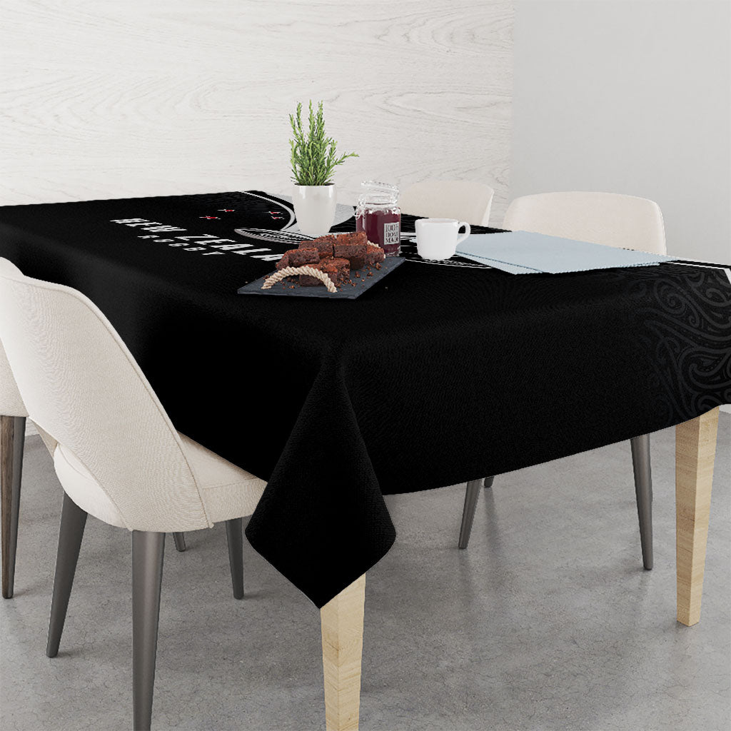 New Zealand Maori Rugby Tablecloth Aotearoa Tribal Motif Retro Concept