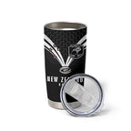 New Zealand Maori Rugby Custom Tumbler Cup Aotearoa Tribal Motif Retro Concept