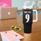 New Zealand Maori Rugby Custom Tumbler With Handle Aotearoa Tribal Motif Retro Concept