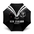 New Zealand Maori Rugby Umbrella Aotearoa Tribal Motif Retro Concept