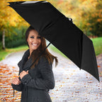 New Zealand Maori Rugby Umbrella Aotearoa Tribal Motif Retro Concept