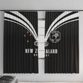 New Zealand Maori Rugby Window Curtain Aotearoa Tribal Motif Retro Concept
