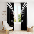New Zealand Maori Rugby Window Curtain Aotearoa Tribal Motif Retro Concept