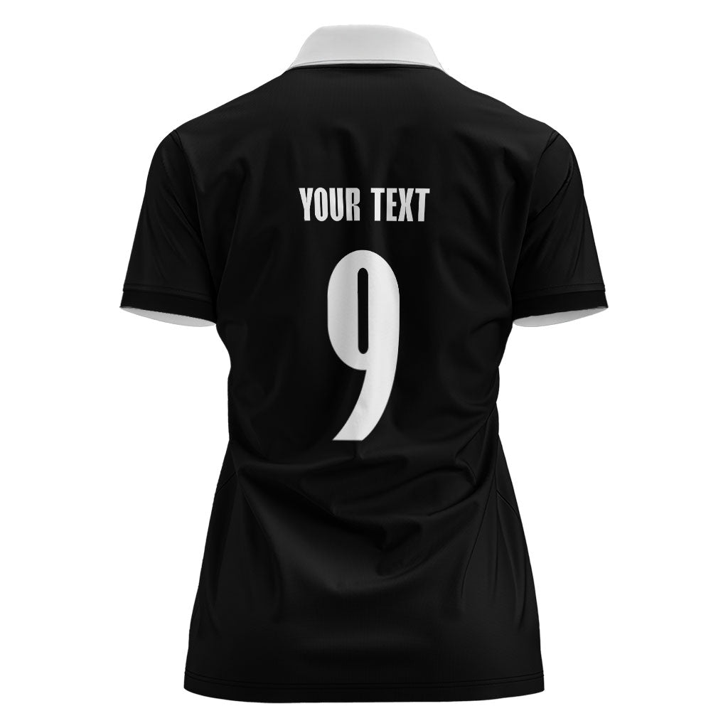 New Zealand Maori Rugby Custom Women Polo Shirt Aotearoa Tribal Motif Retro Concept