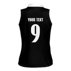 New Zealand Maori Rugby Custom Women Sleeveless Polo Shirt Aotearoa Tribal Motif Retro Concept