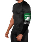 New Zealand Maori Rugby Custom Arm Sleeves Aotearoa Koru Geometric - Naturalistic Green