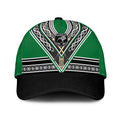 New Zealand Maori Rugby Classic Cap Aotearoa Koru Geometric - Naturalistic Green