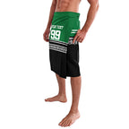 New Zealand Maori Rugby Custom Lavalava Aotearoa Koru Geometric - Naturalistic Green
