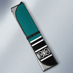 New Zealand Maori Rugby Auto Sun Shade Aotearoa Koru Geometric - Oceanic Color