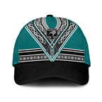 New Zealand Maori Rugby Classic Cap Aotearoa Koru Geometric - Oceanic Color