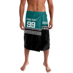 New Zealand Maori Rugby Custom Lavalava Aotearoa Koru Geometric - Oceanic Color