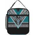 New Zealand Maori Rugby Lunch Bag Aotearoa Koru Geometric - Oceanic Color