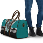 New Zealand Maori Rugby Travel Bag Aotearoa Koru Geometric - Oceanic Color