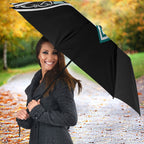 New Zealand Maori Rugby Umbrella Aotearoa Koru Geometric - Oceanic Color