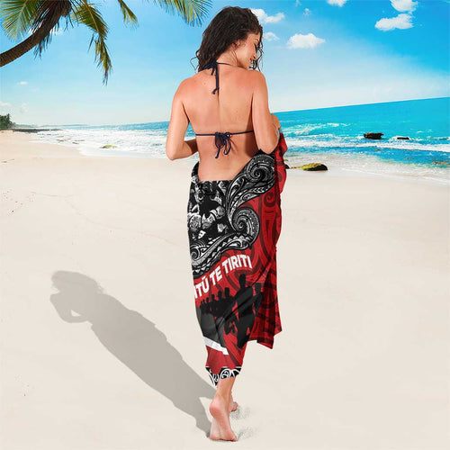 Aotearoa Toitu Te Tiriti Sarong Honoring Te Tiriti o Waitangi Maori Haka