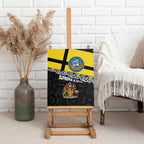 New Zealand Wellington Canvas Wall Art The Capital's Emblems Flag and Koru Art