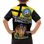 New Zealand Wellington Kid Hawaiian Shirt The Capital's Emblems Flag and Koru Art
