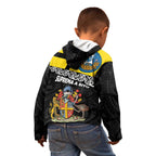 New Zealand Wellington Kid Hoodie The Capital's Emblems Flag and Koru Art