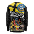 New Zealand Wellington Long Sleeve Shirt The Capital's Emblems Flag and Koru Art