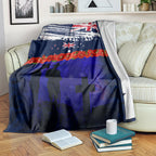 New Zealand and Australia ANZAC Day Blanket Lest We Forget Red Poppy Flowers and Soldier