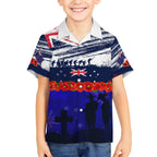 New Zealand and Australia ANZAC Day Hawaiian Shirt Lest We Forget Red Poppy Flowers and Soldier