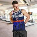 New Zealand and Australia ANZAC Day Men Tank Top Lest We Forget Red Poppy Flowers and Soldier