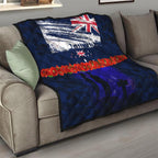 New Zealand and Australia ANZAC Day Quilt Lest We Forget Red Poppy Flowers and Soldier