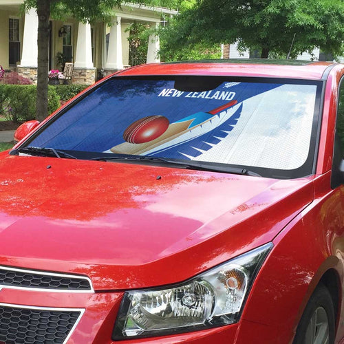 New Zealand Cricket Auto Sun Shade Kiwi Birds Haka Dance Blue Fern Sporty Style