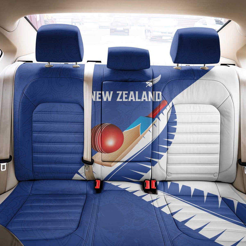 New Zealand Cricket Back Car Seat Cover Kiwi Birds Haka Dance Blue Fern Sporty Style