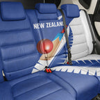 New Zealand Cricket Back Car Seat Cover Kiwi Birds Haka Dance Blue Fern Sporty Style