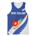 Custom New Zealand Cricket Basketball Jersey Kiwi Birds Haka Dance Blue Fern Sporty Style