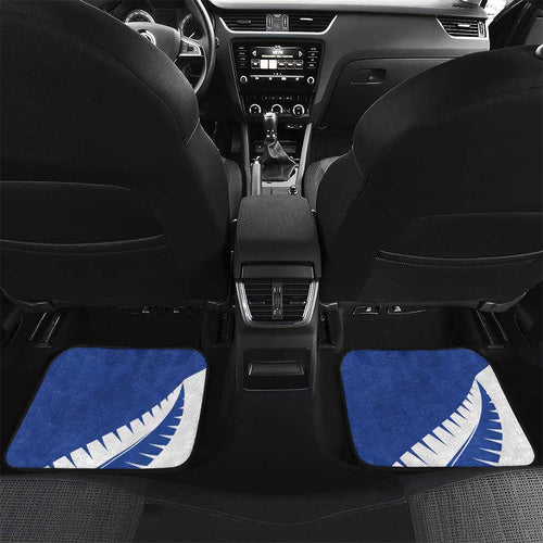 Custom New Zealand Cricket Car Mats Kiwi Birds Haka Dance Blue Fern Sporty Style