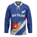 Custom New Zealand Cricket Hockey Jersey Kiwi Birds Haka Dance Blue Fern Sporty Style