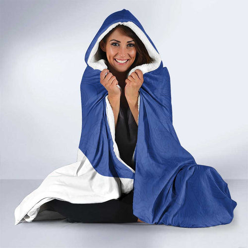 New Zealand Cricket Hooded Blanket Kiwi Birds Haka Dance Blue Fern Sporty Style