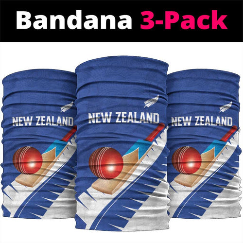New Zealand Cricket Neck Gaiter Kiwi Birds Haka Dance Blue Fern Sporty Style