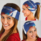 New Zealand Cricket Neck Gaiter Kiwi Birds Haka Dance Blue Fern Sporty Style