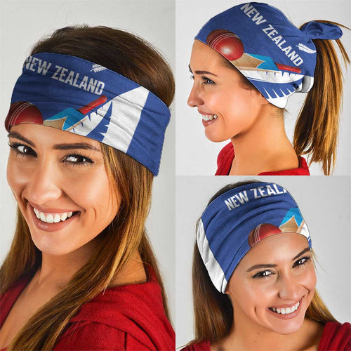New Zealand Cricket Neck Gaiter Kiwi Birds Haka Dance Blue Fern Sporty Style
