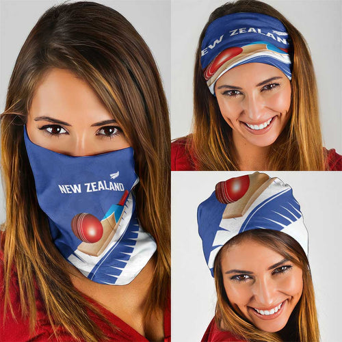 New Zealand Cricket Neck Gaiter Kiwi Birds Haka Dance Blue Fern Sporty Style
