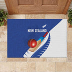 New Zealand Cricket Rubber Doormat Kiwi Birds Haka Dance Blue Fern Sporty Style