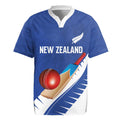 Custom New Zealand Cricket Rugby Jersey Kiwi Birds Haka Dance Blue Fern Sporty Style