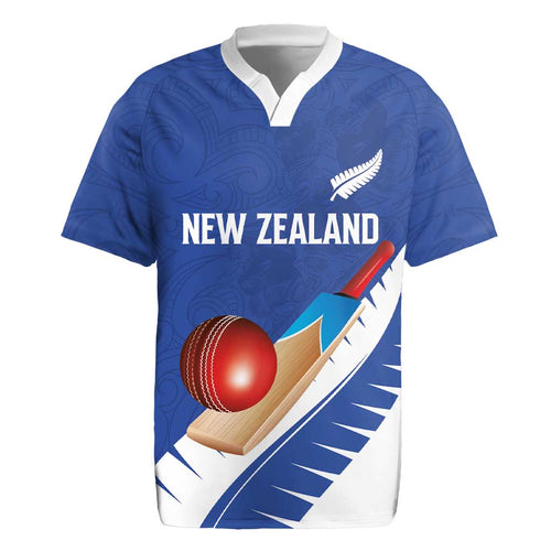Custom New Zealand Cricket Rugby Jersey Kiwi Birds Haka Dance Blue Fern Sporty Style
