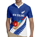 Custom New Zealand Cricket Rugby Jersey Kiwi Birds Haka Dance Blue Fern Sporty Style